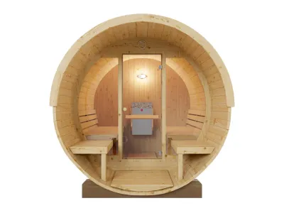 Saunafass Ellipso 1 natur Produktbild #2