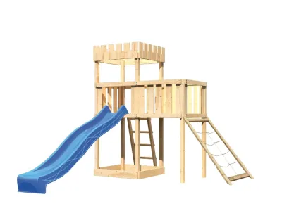 Spielturm Ritterburg Löwenherz SET naturbelassen Produktbild #4