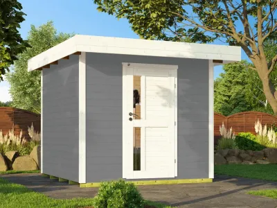 Gartenhaus Designhaus 172 Gr. 2 28 mm grau Produktbild #1