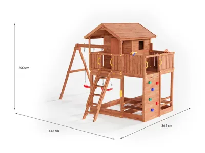 Spielturm Stelzenhaus Moonlight teakfarben Produktbild #5
