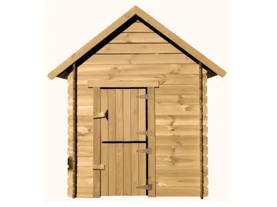 Spielhaus Lois Blockbohlen KDI Produktbild #5