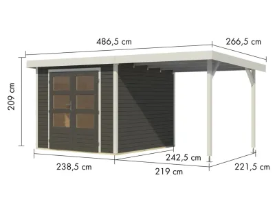 Gartenhaus Jupiter 3,5 19 mm Produktbild #2