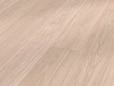 Parkett PD 450 Eiche harmonisch cremeweiß 9005 Landhausdiele Gebürstet Produktbild #1