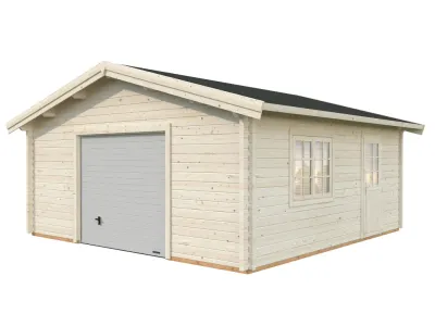 Garage Roger 27,7 m² mit Sektionaltor 70 mm naturbelassen Produktbild #2