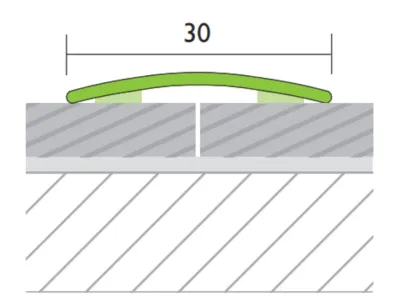 Übergangsprofil PROTRANS gewölbt Aluminium Schwarz matt Produktbild #4