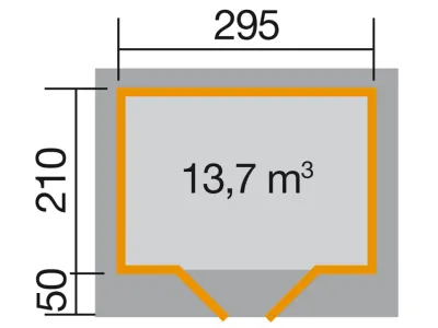 Gartenhaus Designhaus 126 Gr. 1 28 mm anthrazit Produktbild #2