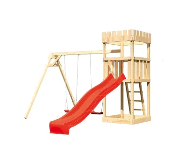 Spielturm Ritterburg Löwenherz SET naturbelassen Produktbild #8