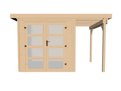 Gartenhaus 321 A Gr. 2 19 mm naturbelassen Produktbild #3