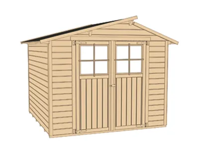 Gartenhaus 323 Gr. 1 19 mm lasiert Produktbild #3