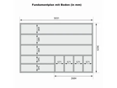 Saunahaus Ares 3 38 mm naturbelassen / graualuminium Produktbild #15