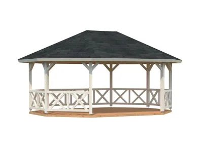 Pavillon Betty 25,0 m² transparent tauchimprägniert Produktbild #1
