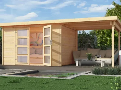 Gartenhaus 321 B Gr. 2 19 mm naturbelassen Produktbild #1