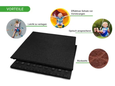 Fallschutzmatte 50x50 cm 25 mm stark Produktbild #4