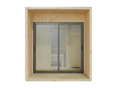 Saunahaus Eudora 1 73 mm naturbelassen Produktbild #5