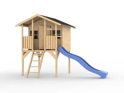 Stelzenhaus Toby inkl. Rutsche blau Produktbild #2