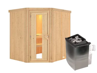 Sauna Systemsauna Siirin, inkl. 9 kW Ofen mit integrierter Steuerung Produktbild #7