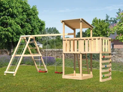 Spielturm Anna naturbelassen mit Varianten Produktbild #1