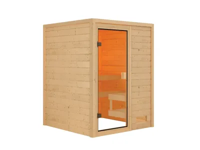 Sauna Sandra mit bronzierter Glastür Produktbild #3