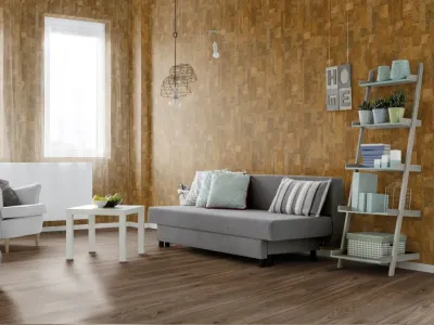 Kork Wandfliese DECODALLE Element rustic mit PARAWAX-Oberfläche Produktbild #7