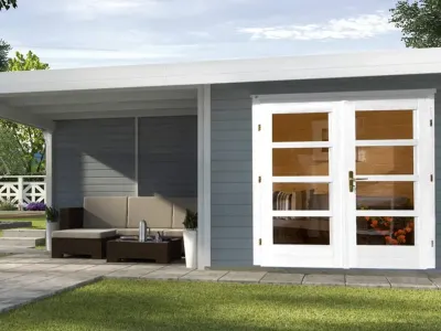 Gartenhaus Designhaus 126 Plus B Gr. 1 grau Produktbild #4