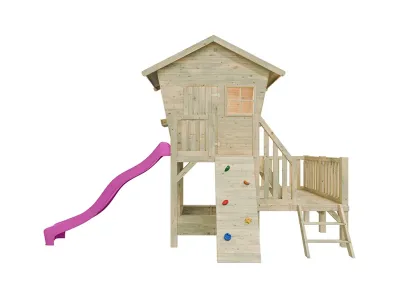 Stelzenhaus Big Birdy KDI inkl. Rutsche pink Produktbild #3