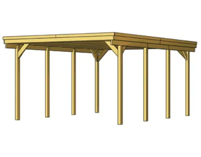 Einzelcarport Friesland Produktbild #7