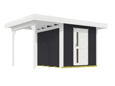 Gartenhaus Designhaus 172 A Gr. 1 28 mm anthrazit Produktbild #2