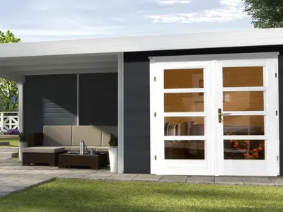 Gartenhaus Designhaus 126 Plus B Gr. 1 anthrazit Produktbild #4