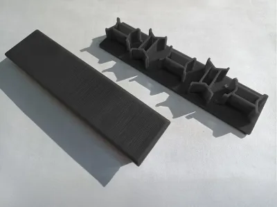 Endkappe für Alu-Co-Extrusion-Board Charcoal Produktbild #1