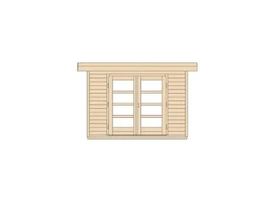 Gartenhaus Designhaus 126 Plus Gr. 2 natur Produktbild #3