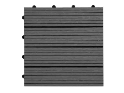 WPC-Terrassenfliese Basic dunkelgrau - anthrazit Produktbild #1