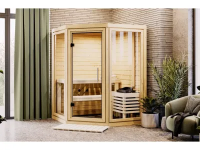 Sauna Yuma SET mit Ofen 9 kW, integrierter Steuerung Produktbild #12