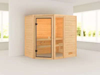 Sauna Jada mit bronzierter Glastür Produktbild #6