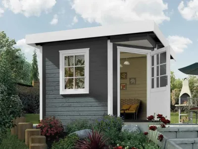 Gartenhaus Designhaus 213 Plus Gr. 1 anthrazit Produktbild #1