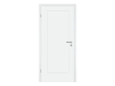Türenset Cala 01 Weißlack RAL 9003 - Türblatt, Zarge, Drückergarnitur Produktbild #4