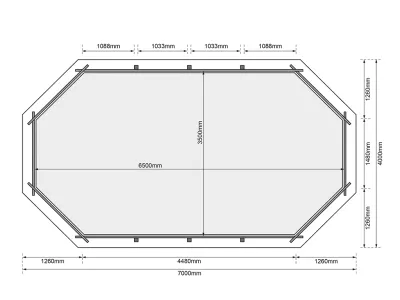 Holzpool Modell 5 A 38 mm SPARSET Terrasse Zubehöre Produktbild #4