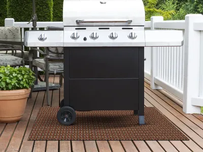 Outdoor-Teppich - Küchenläufer Grillmatte Bodenschutz Delux Kastanie Produktbild #7
