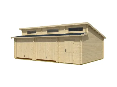 Garage Hawaii inkl. Schwingtor 44 mm carbongrau Produktbild #3