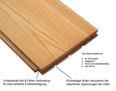 Massivholzdiele Eiche Rustikal RM geschliffen naturgeölt Produktbild #4