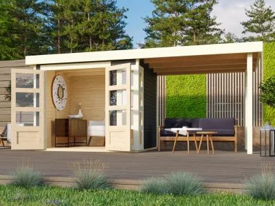 Gartenhaus Kerko 4 19 mm terragrau Produktbild #4