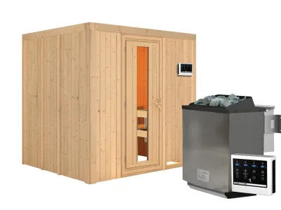 Sauna Systemsauna Sodin, inkl. 9 kW Bio-Ofen mit externer Steuerung Produktbild #18