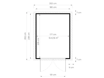 Gartenhaus Sylta 3 14 mm natur Produktbild #12