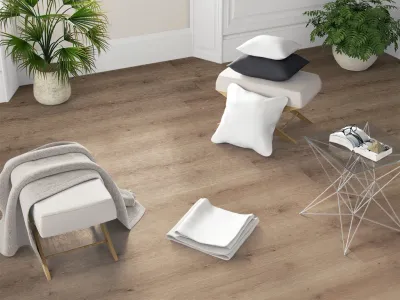 Designboden Modular ONE Eiche pure perlgrau Schlossdiele Produktbild #4