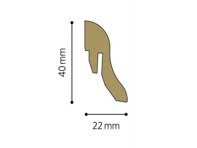 Sockelleiste Montana Lärche D3068 Dekor Ktex 4 Produktbild #3