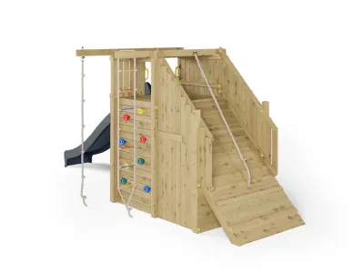 Spielturm Ramphouse KDI inkl. Rutsche grau Produktbild #4