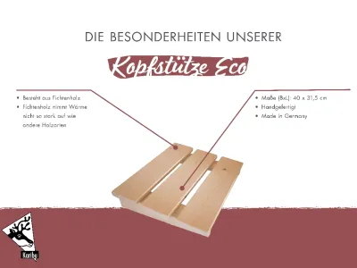Kopfstütze Eco naturbelassen Produktbild #2