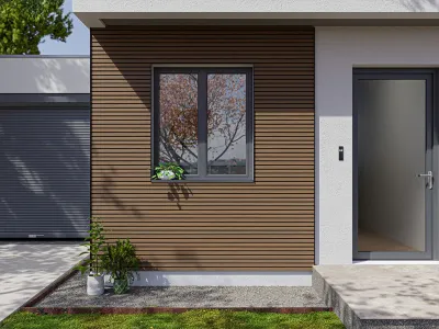 WPC 5-fach Rhombusprofil Sandalwood co-extrudiert Produktbild #5