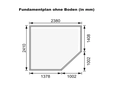 Gartenhaus Goldendorf 5 ECO 19 mm terragrau Produktbild #4