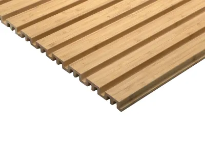 Wandverkleidung Bambus Rhombusoptik breit für den Innenbereich Produktbild #4