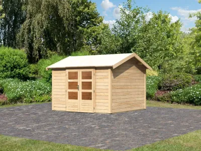 Gartenhaus Theres 7 28 mm naturbelassen Produktbild #1